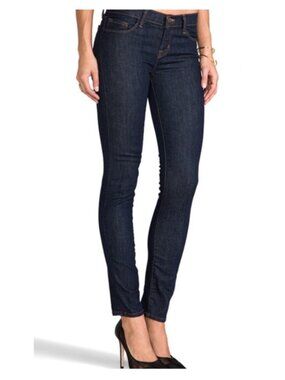 J Brand Women's Skinny Leg Mid Rise Stretch Jeans In Pure Dark Wash